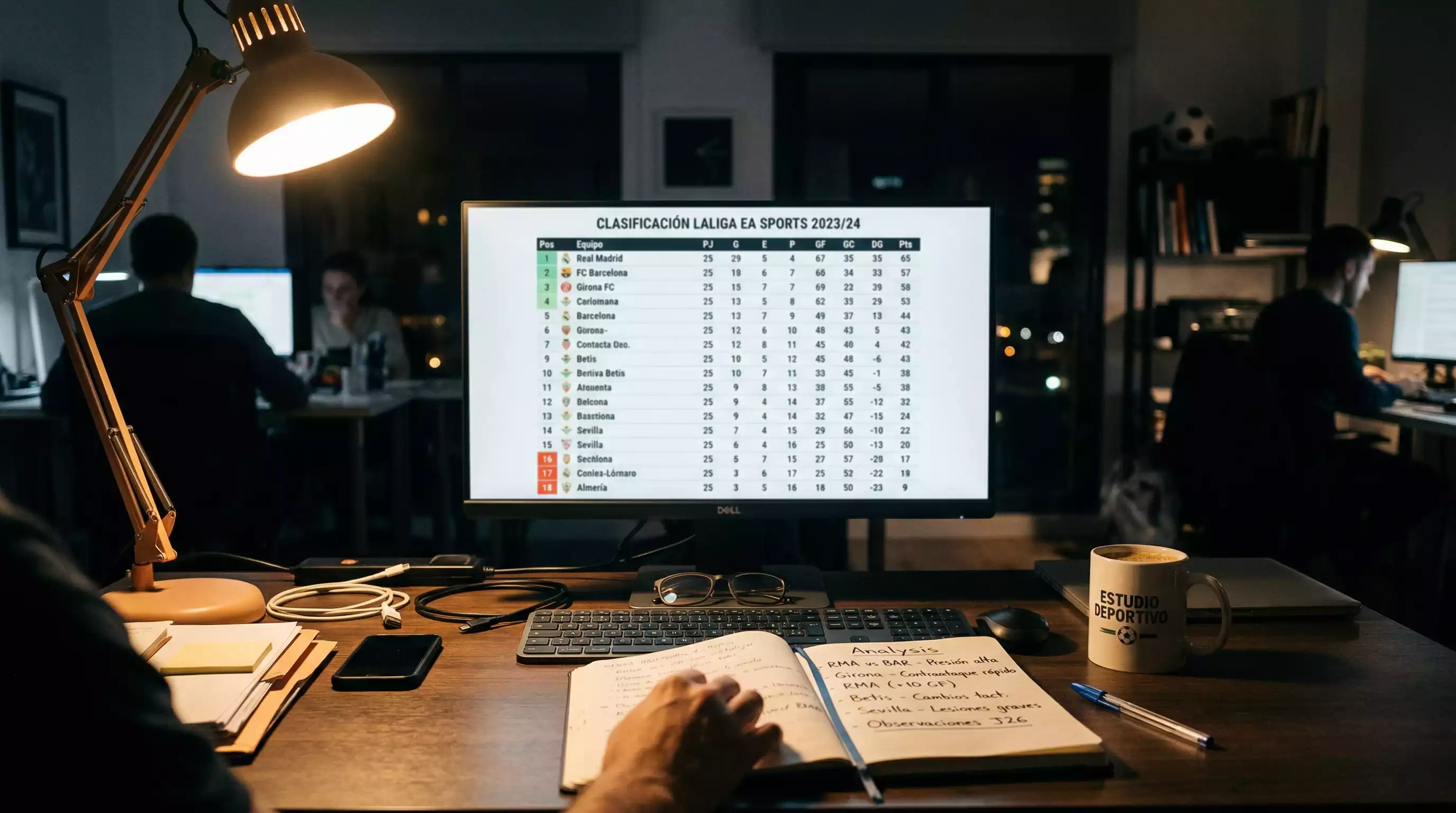 Clasificación de la Ligue 1 con 18 equipos en formato compacto de 34 jornadas